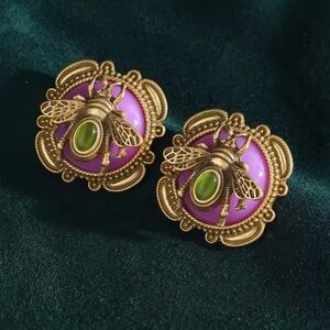 Victorian Bee An Exquisite Priceless Jewel Eearrings